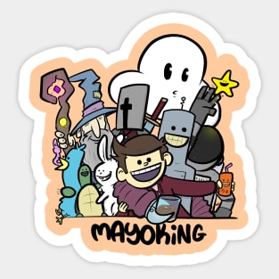 Group Shot Dark Text Sticker